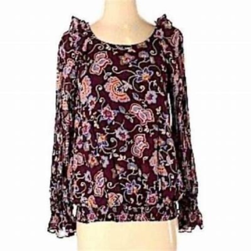 NEW Evereve Sanctuary Whimsy Smocked Blouse XS